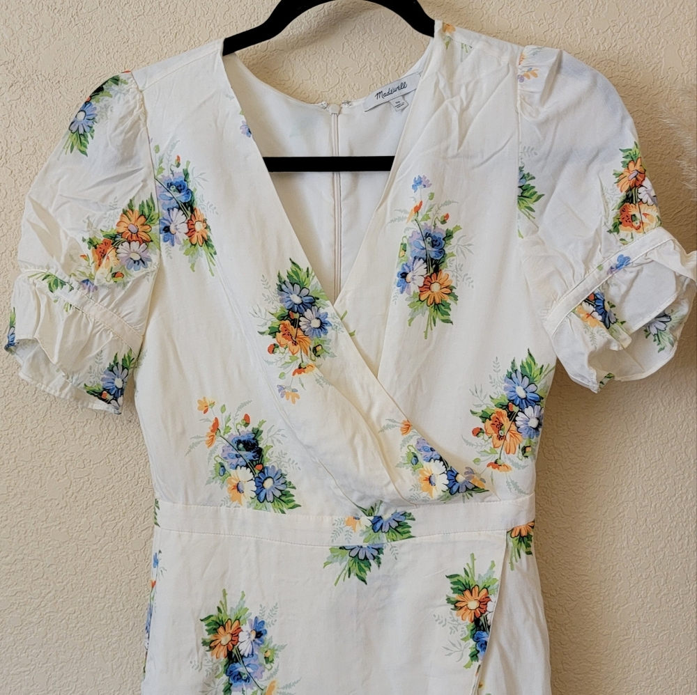 Madewell Ruffle-Sleeve Maxi Dress in Classic Corsage size 00 - Picture 4 of 8